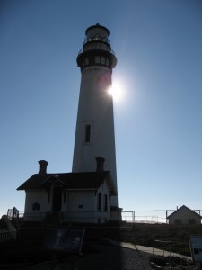 Sun is peeking around the side - makes the lighthouse light look lit up too.